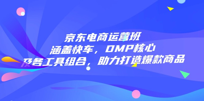 京东电商运营班：涵盖快车，DMP核心及各工具组合，助力打造爆款商品-秒懂