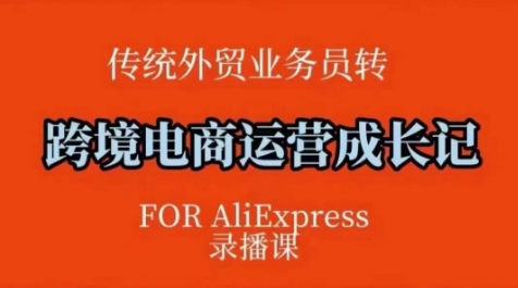 跨境电商速卖通运营课，​运营方法论+后台实操，逻辑清晰-秒懂
