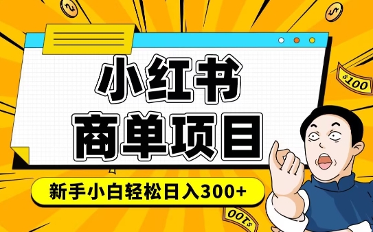 小红书千粉商单，稳定快速变现项目，实现月入6-8k并不是很难-秒懂