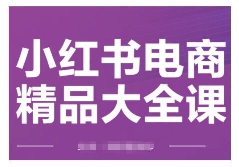 小红书电商精品大全课，快速掌握小红书运营技巧，实现精准引流与爆单目标，轻松玩转小红书电商(更新2月)-秒懂