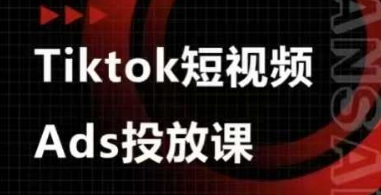 Ads视频投放课，tiktok短视频广告投放课-秒懂