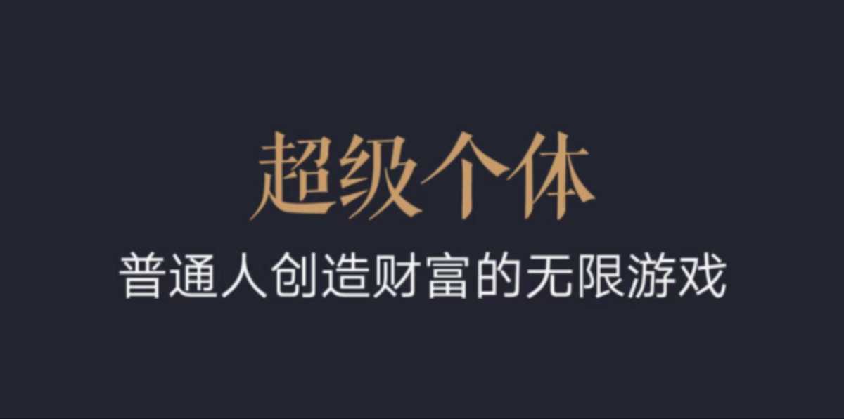 超级个体：2024-2025翻盘指南，普通人创造财富的无限游戏-秒懂