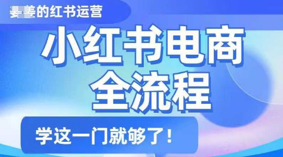 小红书电商全流程，精简易懂，从入门到精通，学这一门就够了-秒懂
